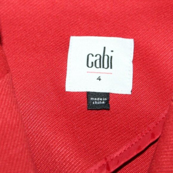 CAbi The Little Red Blazer Jacket Crimson HW9897 - Picture 5 of 10